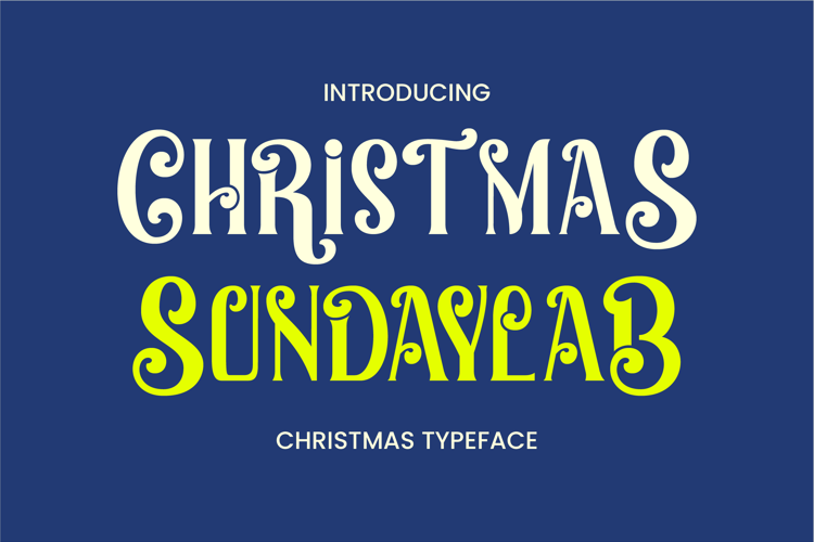 Christmas Sundaylab Font