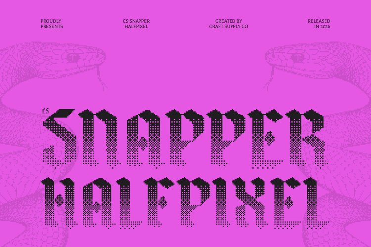 Preview of CS Snapper Halfpixel Font