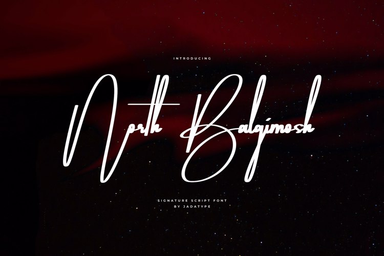 Preview of North Balgimosh Font