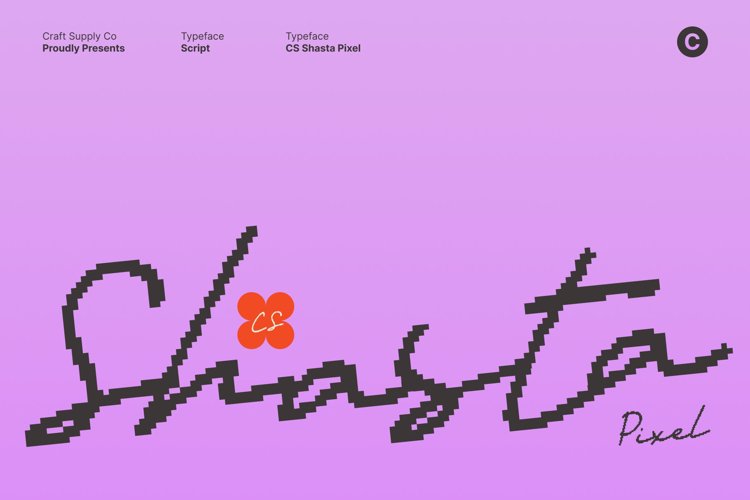 Preview of CS Shasta Pixel Font