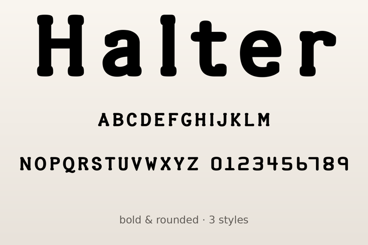 Preview of Halter Font