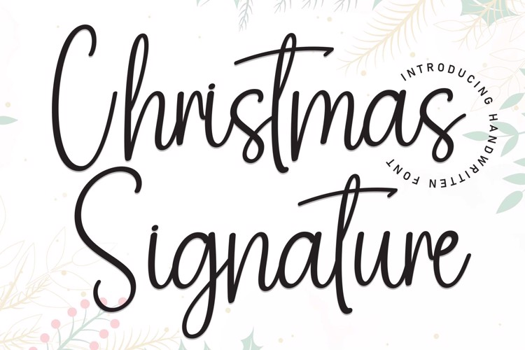 Christmas Signature Font