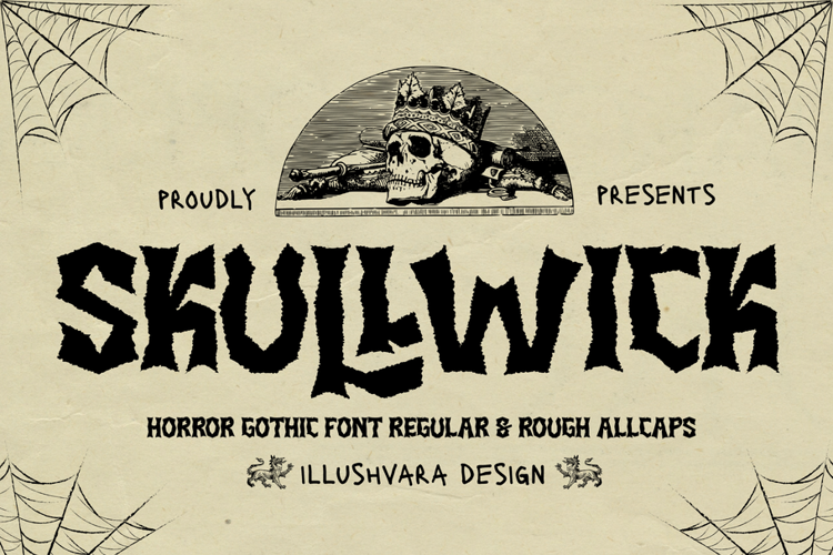 Preview of Skullwick Font