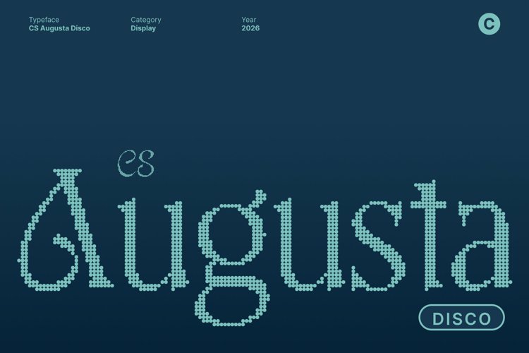 Preview of CS Augusta Disco Font