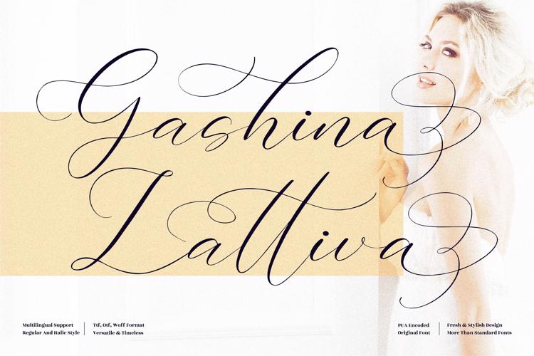 Gashina Lattiva Font