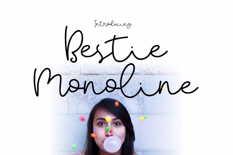 Bestie Monoline Font