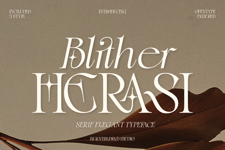 Preview of Blither Herasi Font