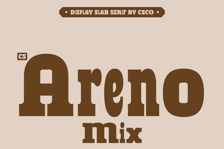 Preview of CS Areno Mix Font