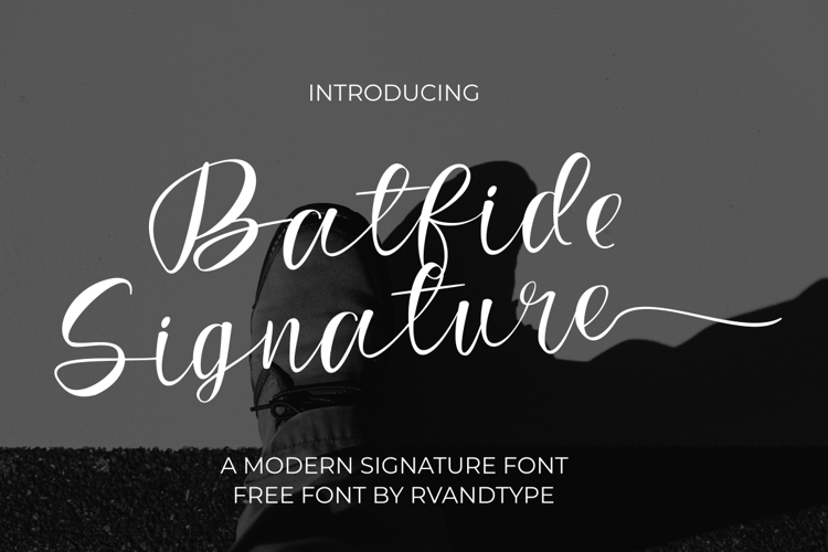 Batfide Signature Font