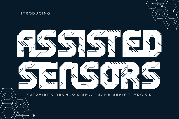 Preview of ASSISTED SENSORS Font