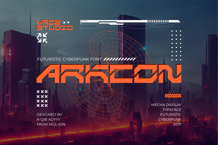 Preview of ARKCON Font