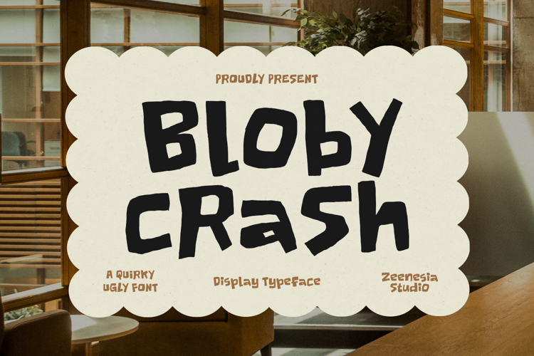 Preview of Bloby Crash Font