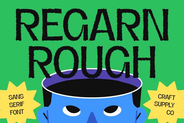 Preview of Regarn Rough Font