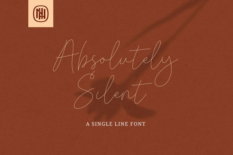 Absolutely Silent Single Line Font