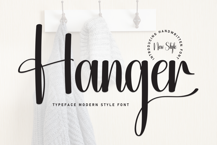 Preview of Hanger Font