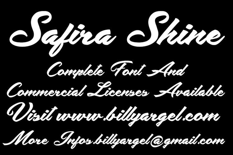 Safira Shine Font