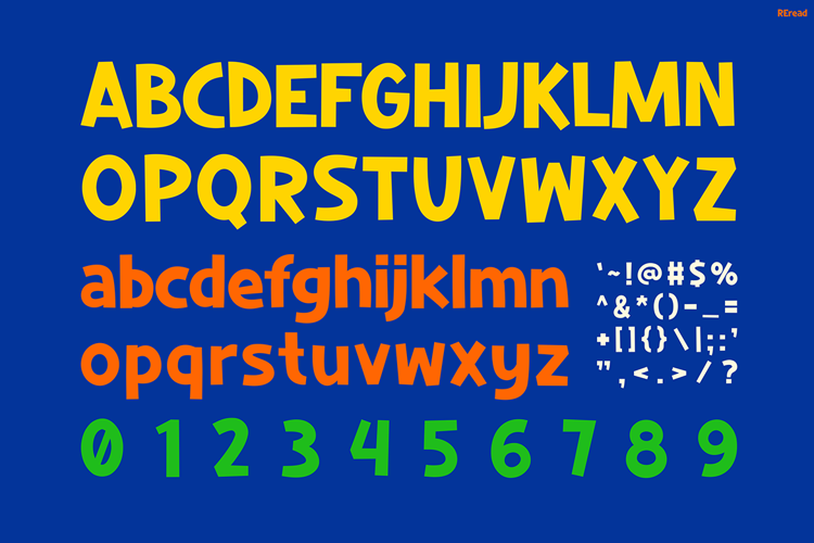 Preview of Reread Font