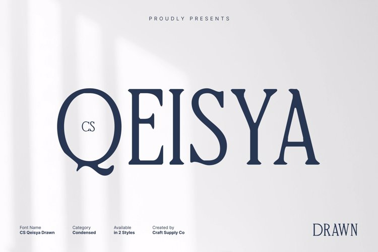 Preview of CS Qeisya Drawn Font
