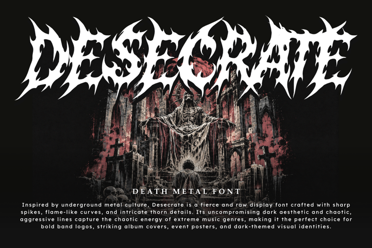 Preview of Desecrate Font