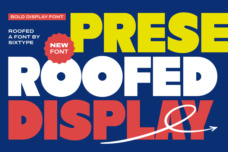 Preview of Roofed - Font