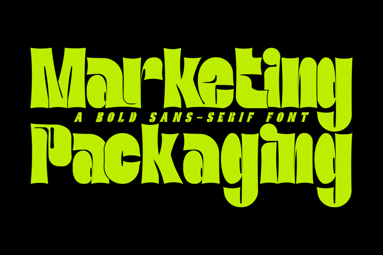 Marketing Packaging Font
