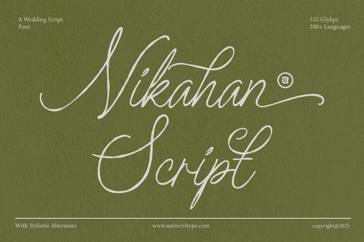 UT Nikahan Script Font