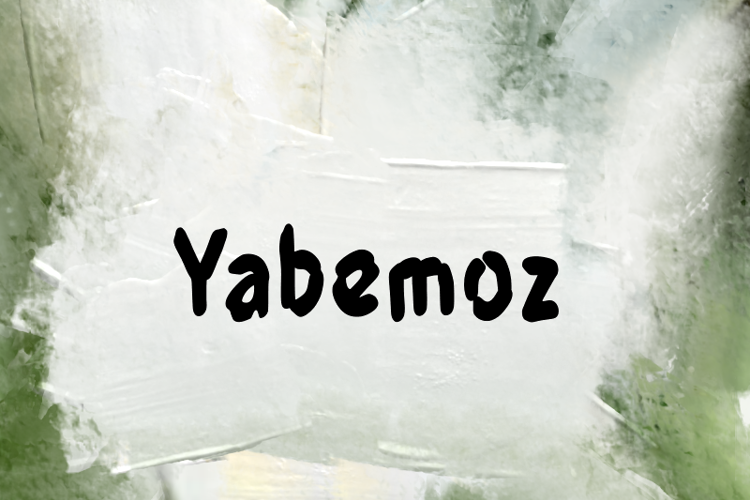 Preview of y  Yabemoz Font