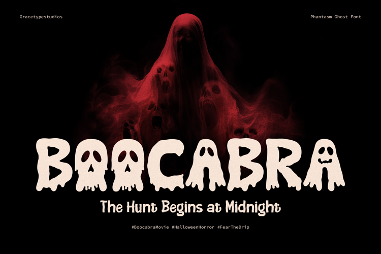 Preview of Phantasm Ghost Font