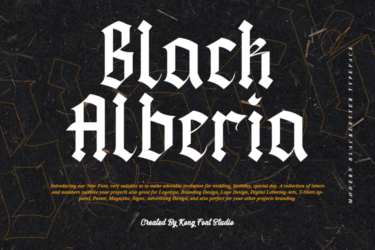 Black Alberia Font