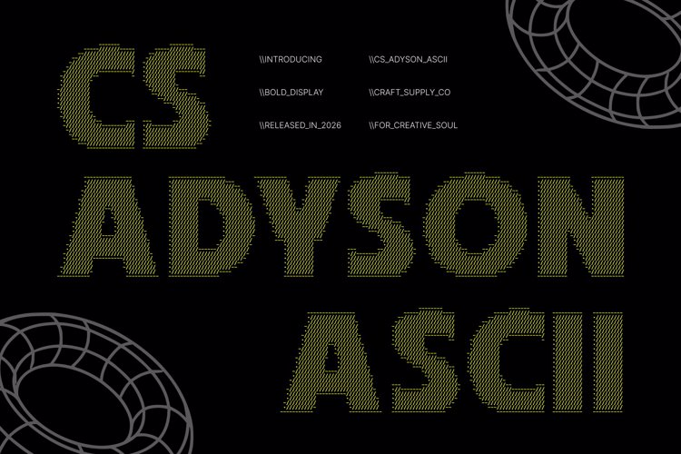 Preview of CS Adyson Ascii Font