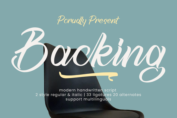 Preview of Backing Font