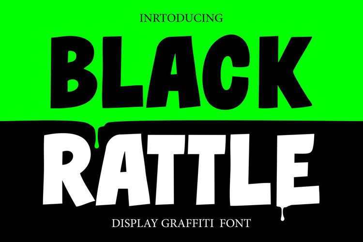 Preview of Black Rattle Font