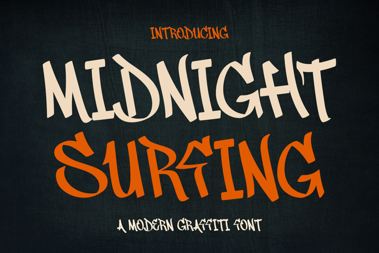 Preview of Midnight Surfing Font