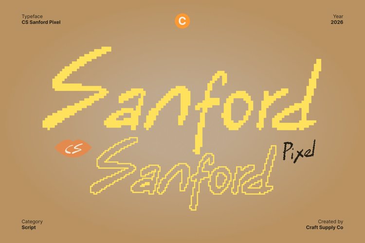 Preview of CS Sanford Pixel Font
