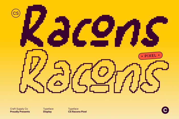 Preview of CS Racons Pixel Font