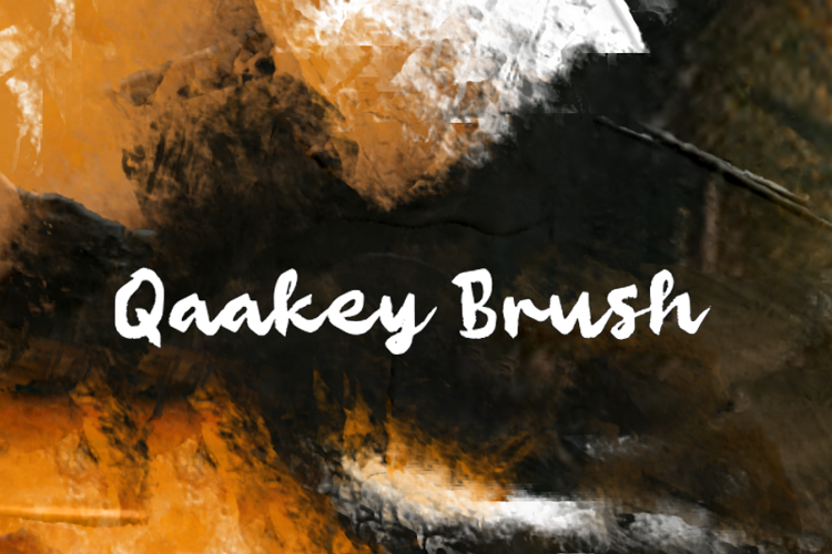 Qaakey Brush Font