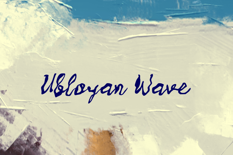 Preview of u Ubloyan Wave Font