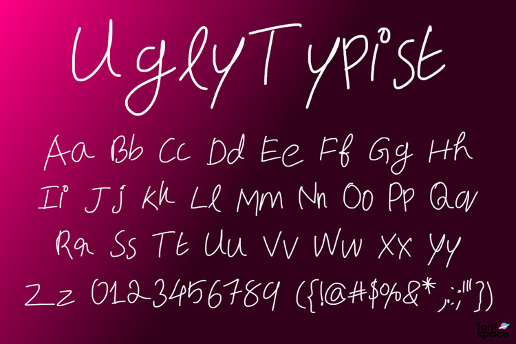 Ugly Typist Font