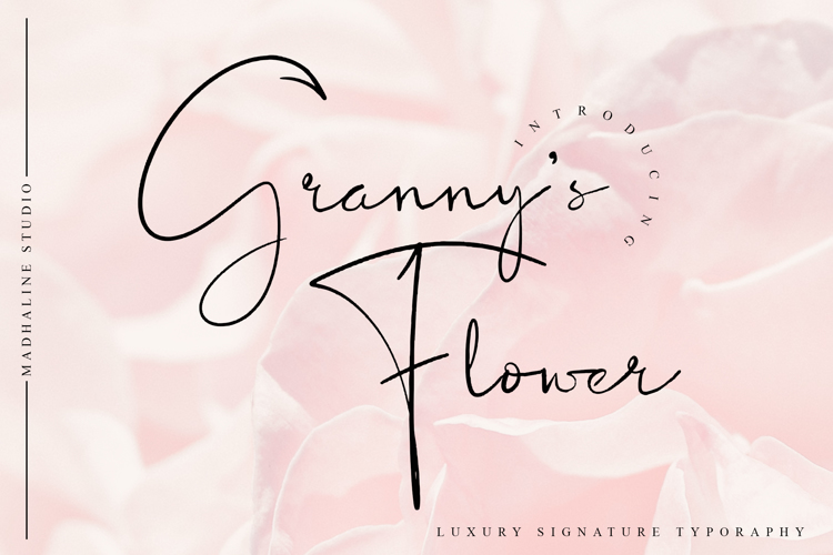 Granny 's Flower Font