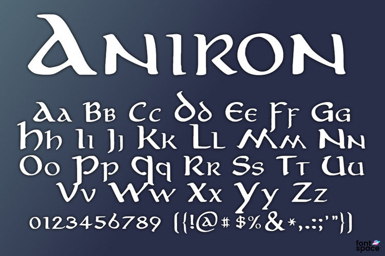 Aniron Font