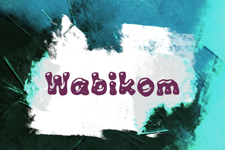 w Wabikom Font