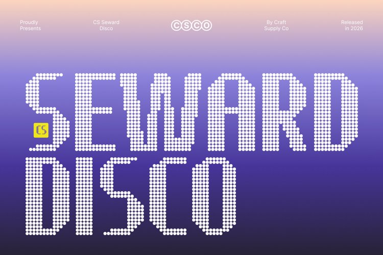 Preview of CS Seward Disco Font