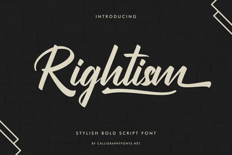 Rightism Font