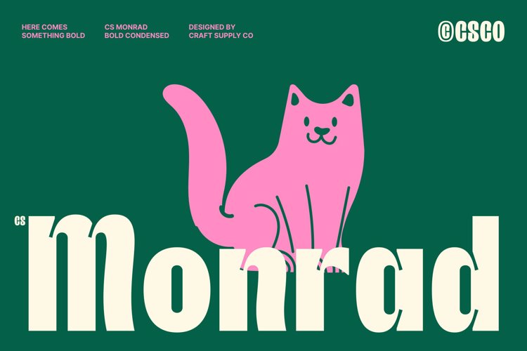 Preview of CS Monrad Font