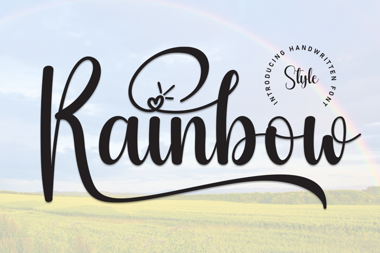 Preview of Rainbow Font