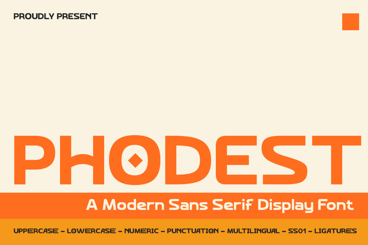 Preview of Phodest Font