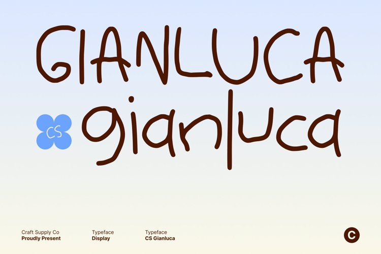 Preview of CS Gianluca Font