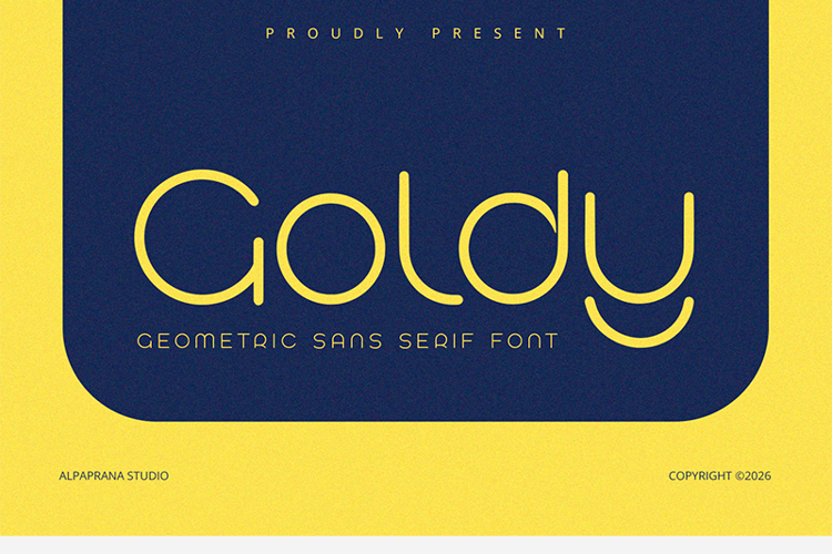Preview of Goldy Font