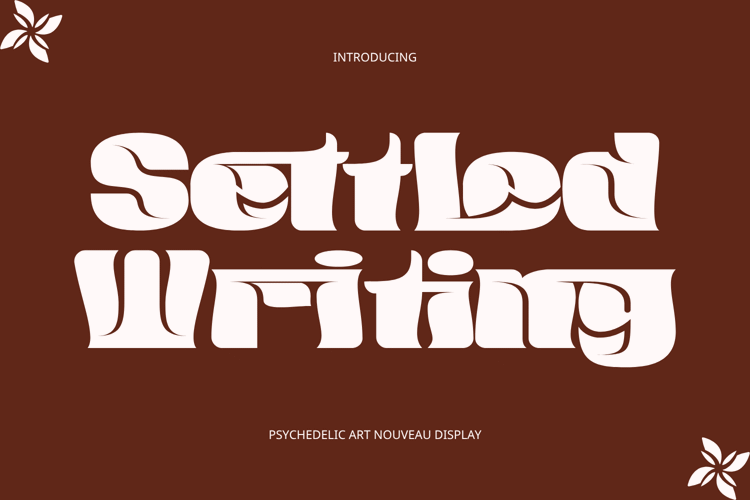Preview of Settled Writing Font