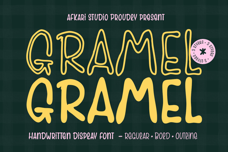 Preview of Gramel Font